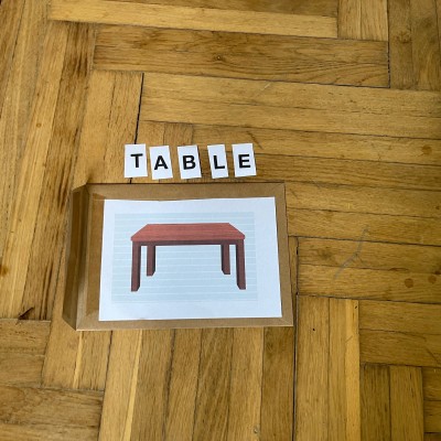 Procvičování slovíčka table